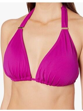 La Blanca DElux bikini top color magenta size 34E NWT